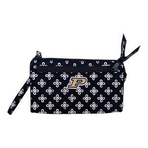 Vera Bradley Purdue University Boilermakers Front Zip Wristlet